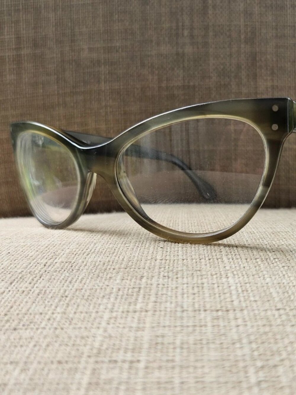 Vintage SEE Eyeglasses Frame Brown 9236 Cat Eye Eyewear Glasses Made in Italy